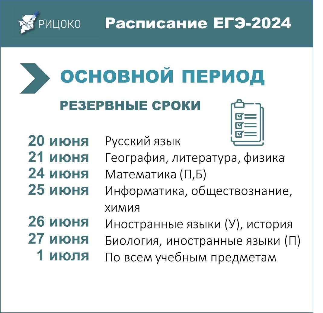 Опубликованы проекты расписания ЕГЭ и ОГЭ на 2024 год.